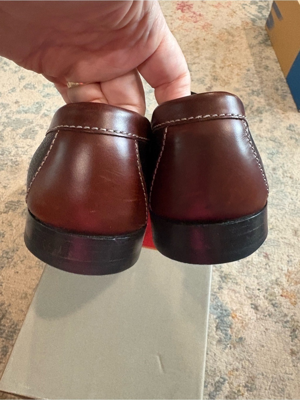 Cole Haan Brown and Black Pinch Tassel Leather Loafers Size 9 D. Classic preppy - Picture 4 of 12
